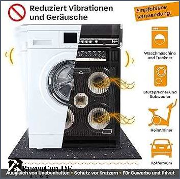 Gummimatten für Waschmaschinen Schutz und Lärmdämmung für Ihre Waschmaschine