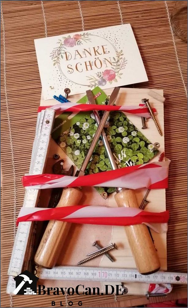 Handwerker Geschenk basteln Kreative Ideen für selbstgemachte Präsente