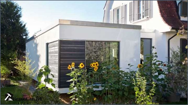 Altes Haus Haus Anbau Flachdach