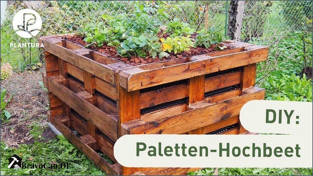 Faszinierend Schmales Hochbeet Aus Paletten Bild