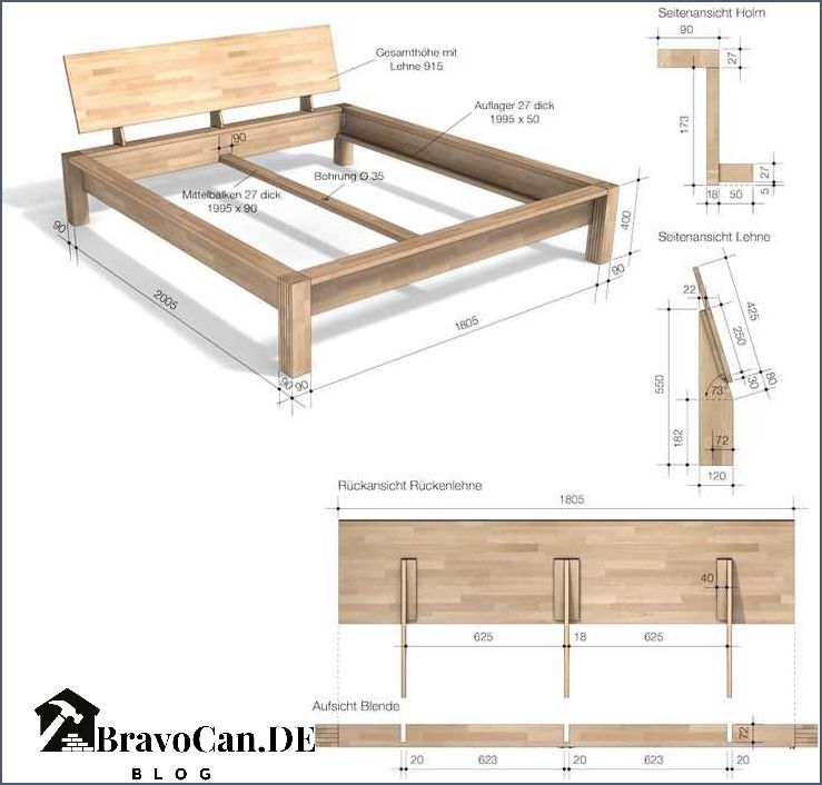 Holz Bett selber bauen - Tipps und Anleitungen für DIY-Projekte