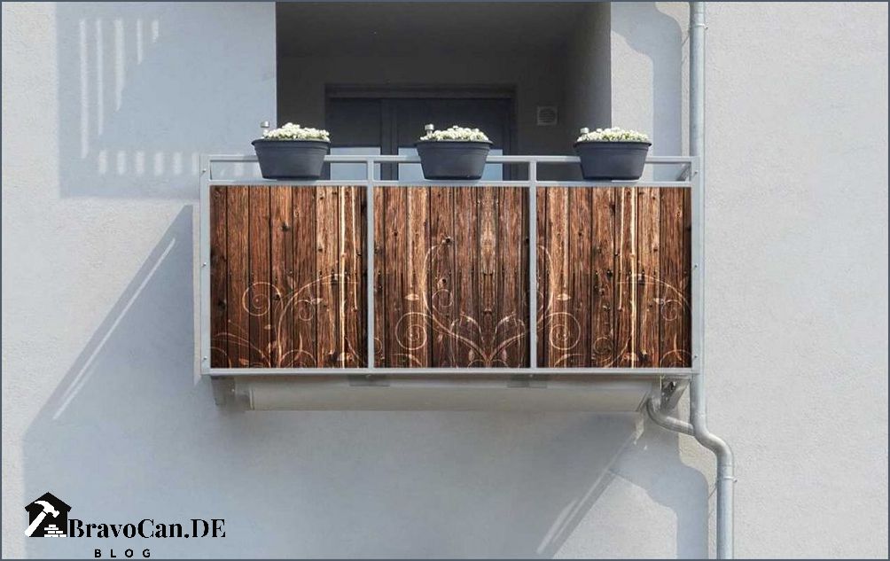 Sichtschutz Balkon Seitlich Holz