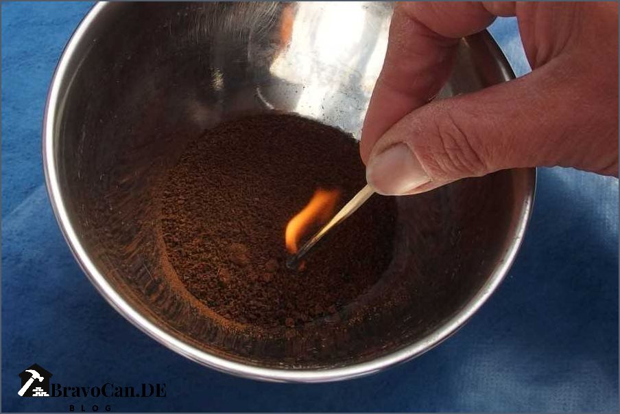 Kaffeepulver als Mückenschutz Wie man es verwenden und anzünden kann