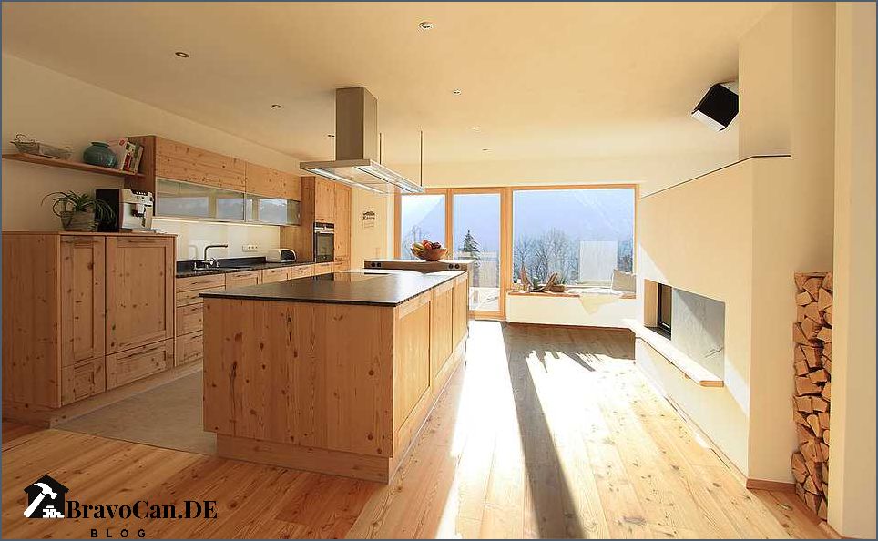 Küche aus Holz rustikal und modern - die perfekte Kombination