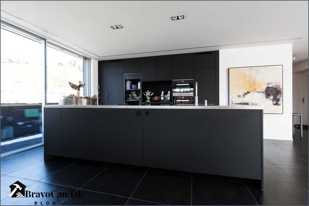 Küche schwarz matt mit Insel - stilvolles Design für Ihre Küche Küche schwarz matt mit Insel - stilvolles Design für Ihre Küche