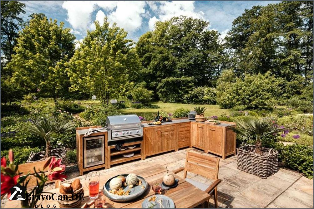 Outdoor Küche aus Holz - Die perfekte Ergänzung für Ihren Garten