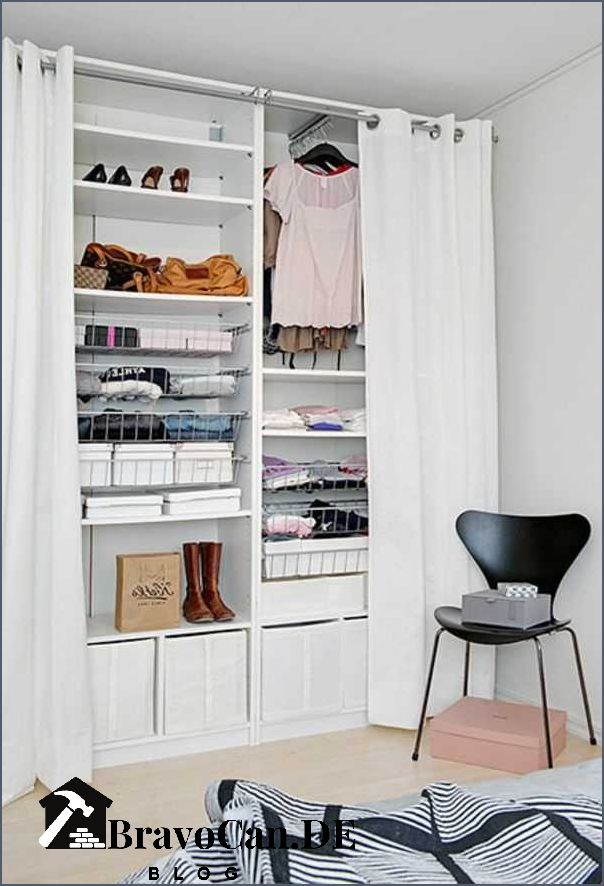 Kleiderschrank mit Vorhang Platzsparende Lösung für Ihr Zuhause Kleiderschrank mit Vorhang Platzsparende Lösung für Ihr Zuhause