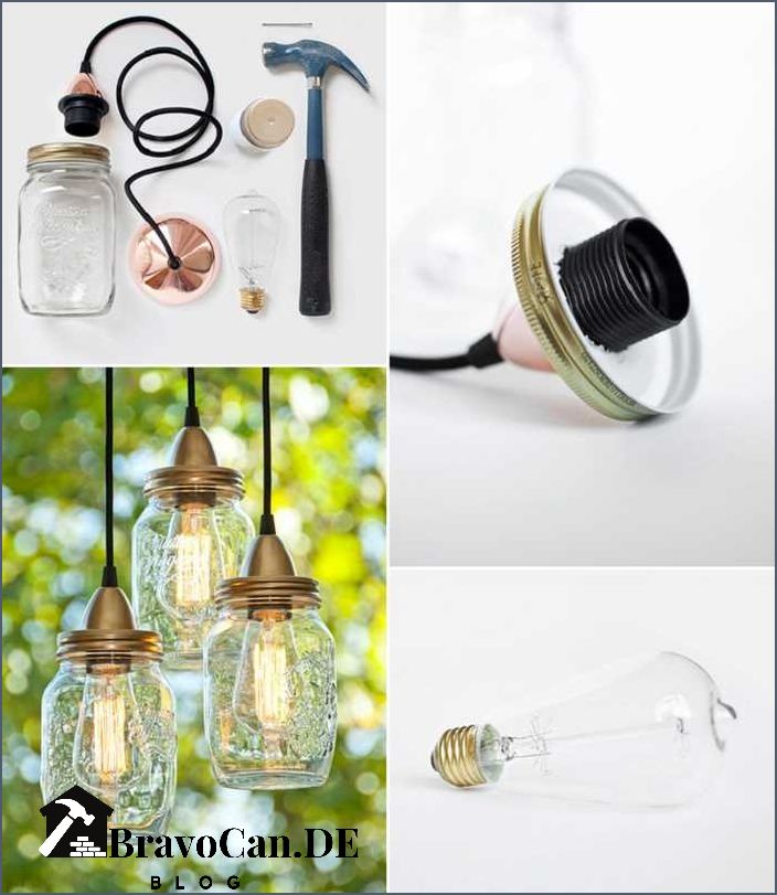 Lampe aus Flasche bauen Anleitung und kreative Ideen