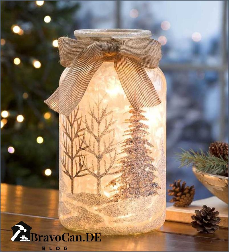 Marmeladengläser dekorieren zu Weihnachten Kreative Ideen für festliche Gläser