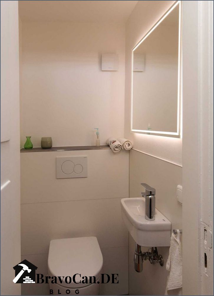 Mini Gäste WC 1 qm Platzsparende Lösungen für kleine Räume