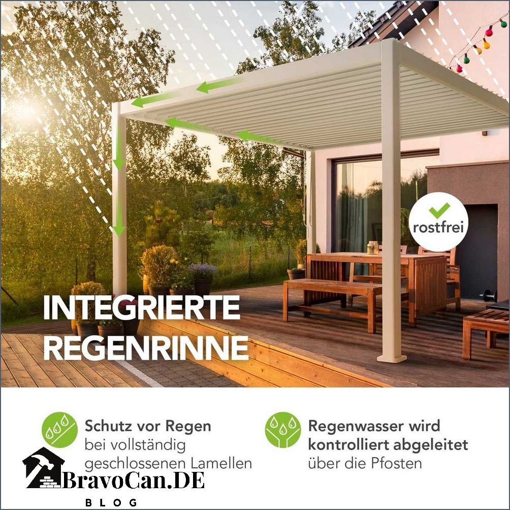 Mirador Pavillon mit verstellbaren Lamellen - Perfekte Lösung für Sonnenschutz und Privatsphäre Mirador Pavillon mit verstellbaren Lamellen - Perfekte Lösung für Sonnenschutz und Privatsphäre