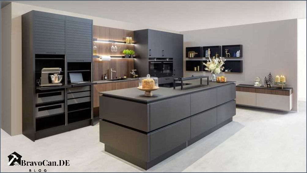 Moderne Küche Schwarz Holz - Die perfekte Kombination von Eleganz und Natürlichkeit