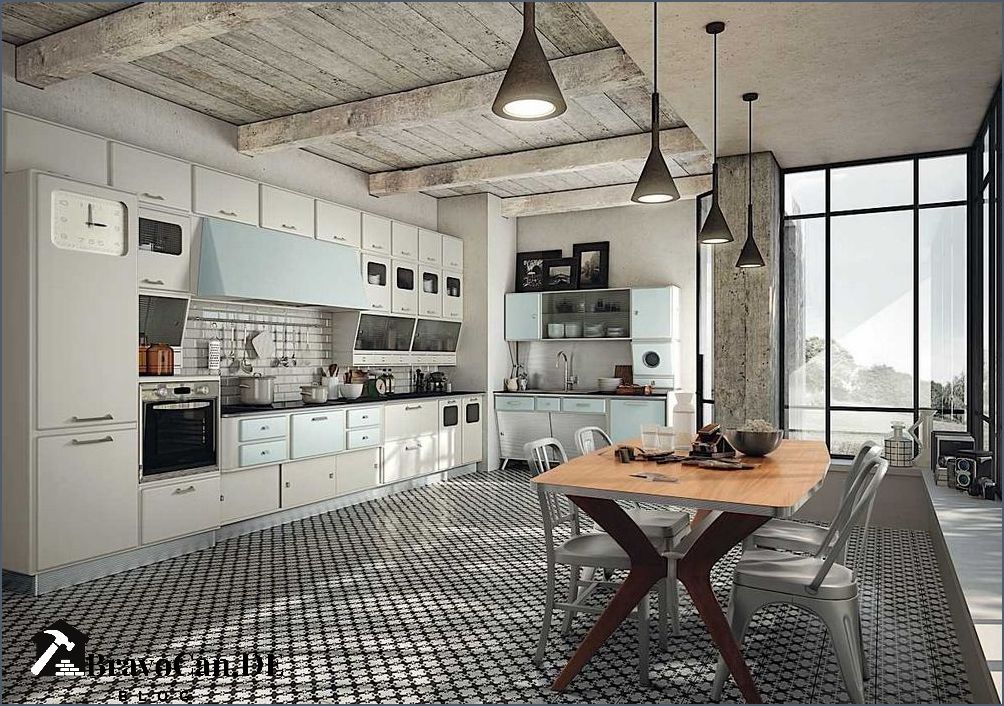 Vintage Industriestil Küche Ein Hauch von Nostalgie und Moderne