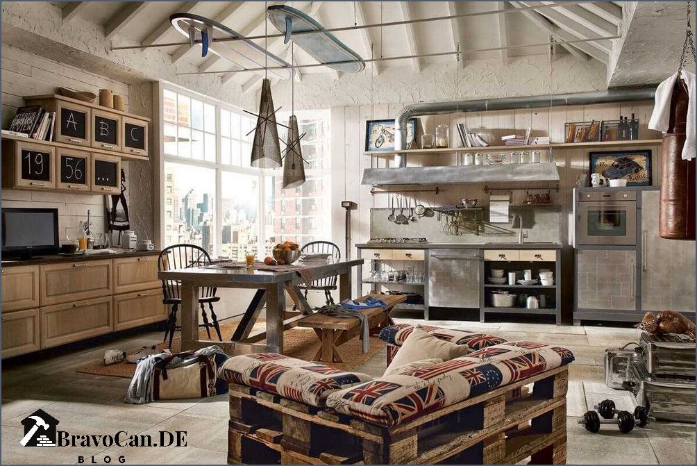 Vintage Industriestil Küche Ein Hauch von Nostalgie und Moderne