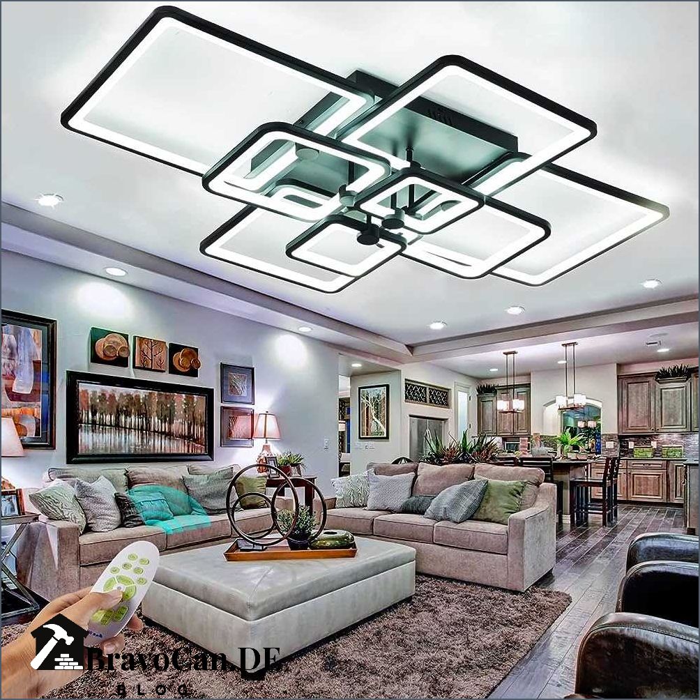 Moderne Deckenleuchte für das Wohnzimmer Stilvolles Design und helles Licht