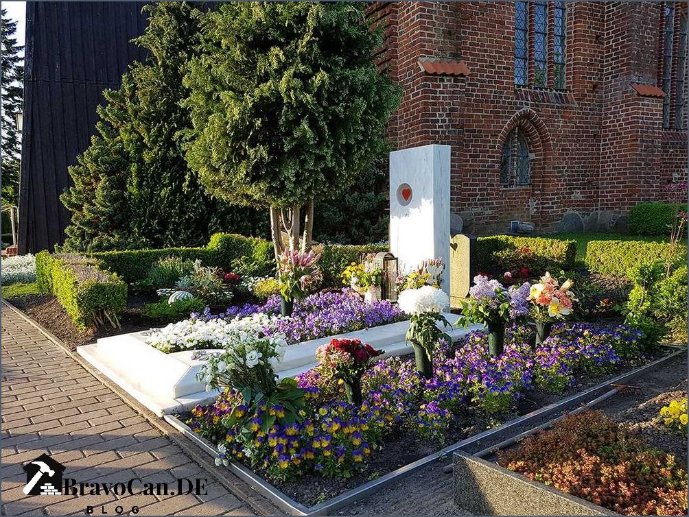 Modernes Grabgestaltung für den Frühling Modernes Grabgestaltung für den Frühling