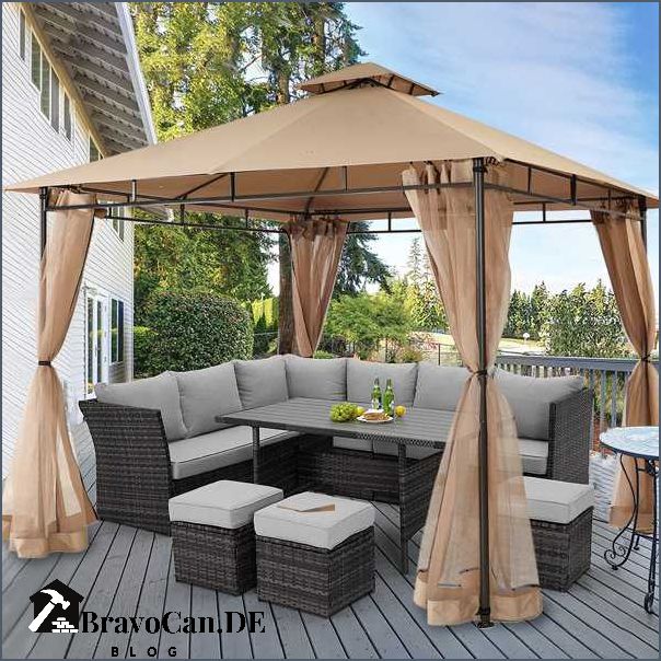 Pavillon mit Schiebedach - Perfekter Schutz vor Sonne und Regen