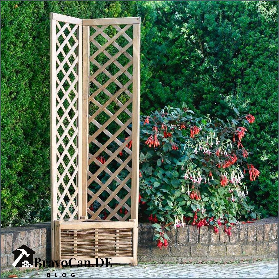 Pflanzkasten mit Rankgitter für eine schöne und praktische Gartengestaltung Pflanzkasten mit Rankgitter für eine schöne und praktische Gartengestaltung