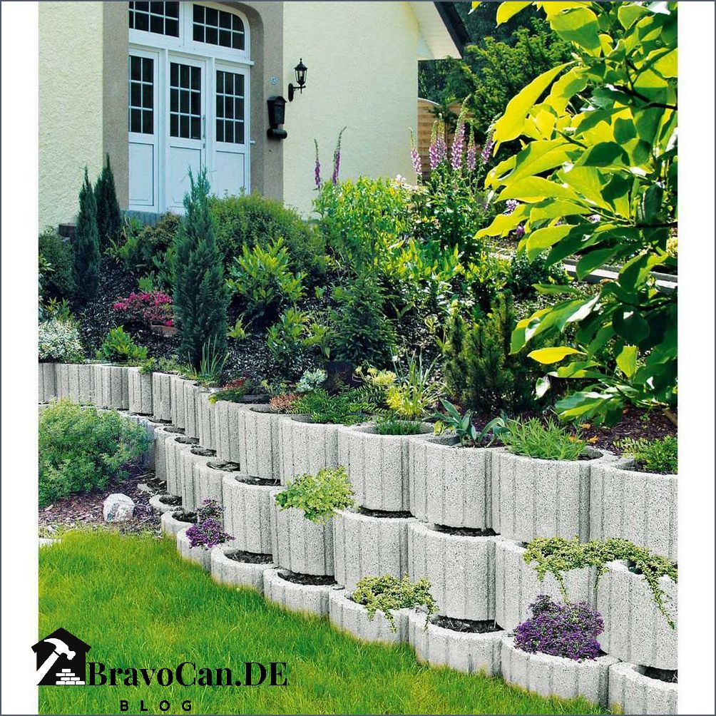 Pflanzsteine eckig groß Ideen und Tipps für die Gartengestaltung