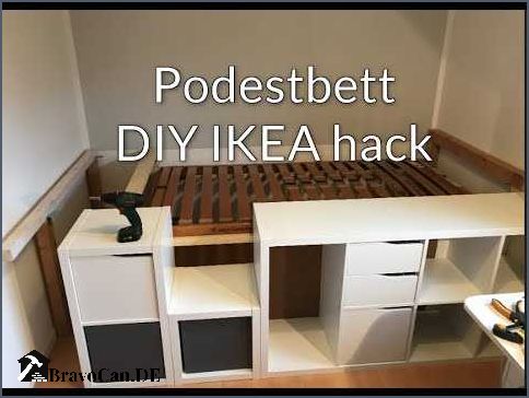 Podestbett mit Stauraum - Bauanleitung für ein praktisches Bett