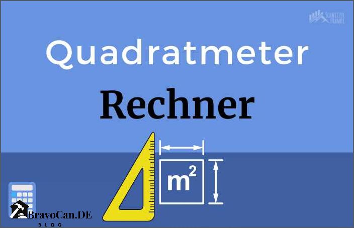 Quadratmeter Rechner für Bodenfläche Einfache Berechnung online