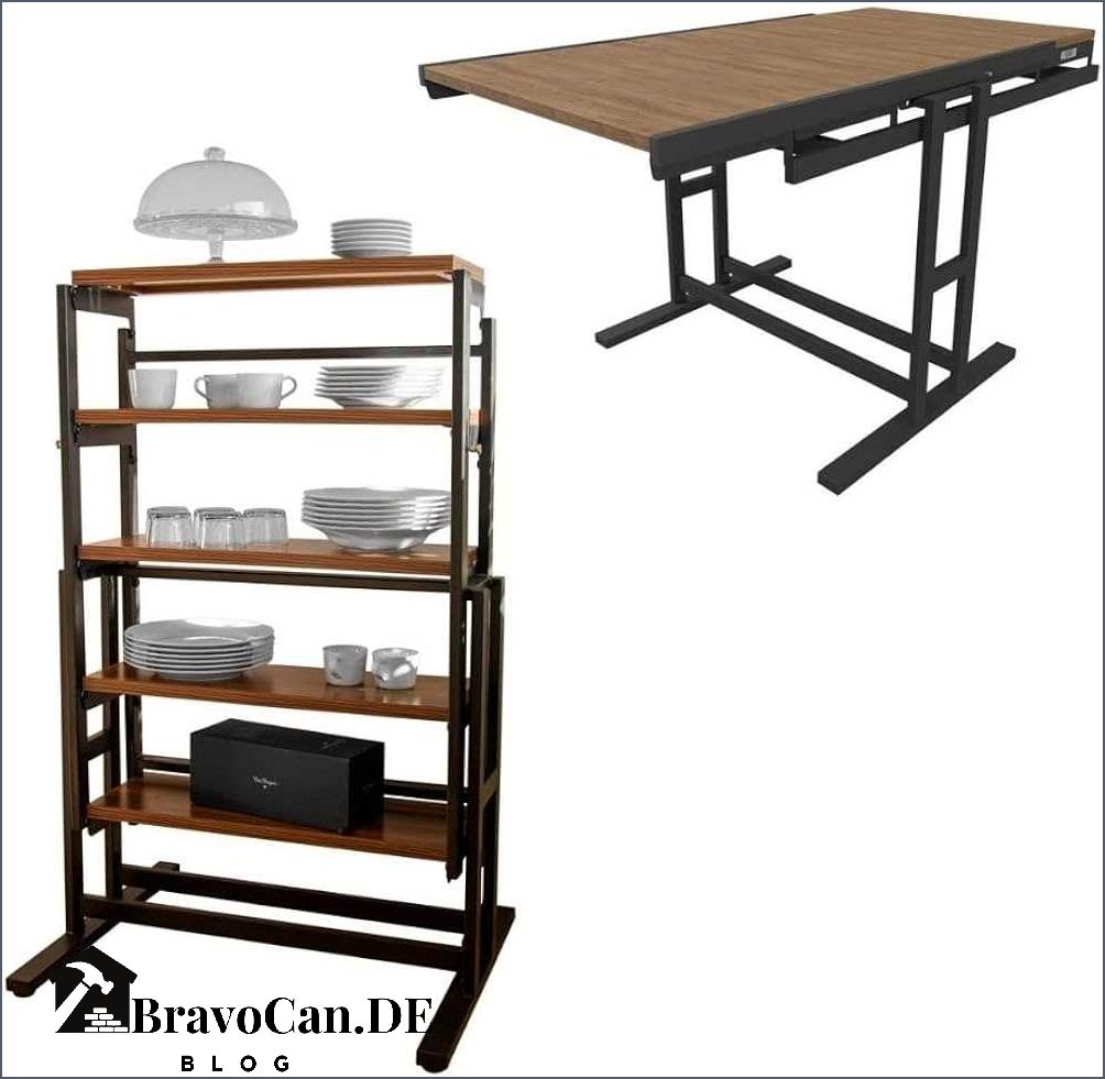 Regal mit Klapptisch - Platzsparende Lösung für Ihr Zuhause Regal mit Klapptisch - Platzsparende Lösung für Ihr Zuhause