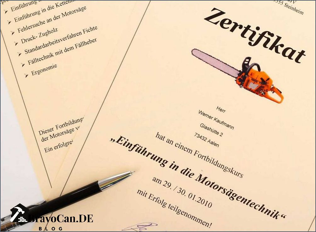 Sägen ohne Kettensägenschein Strafe und Konsequenzen