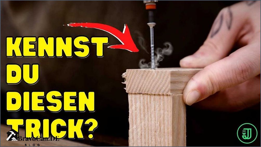 Schrauben in Holz bohren Tipps und Anleitungen | WebsiteName