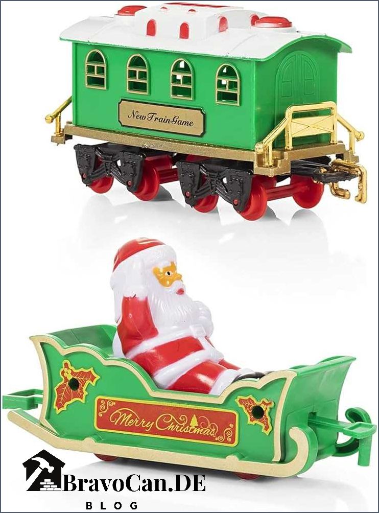 Schwebender Zug Weihnachtsbaum Ein magisches Highlight für die Feiertage
