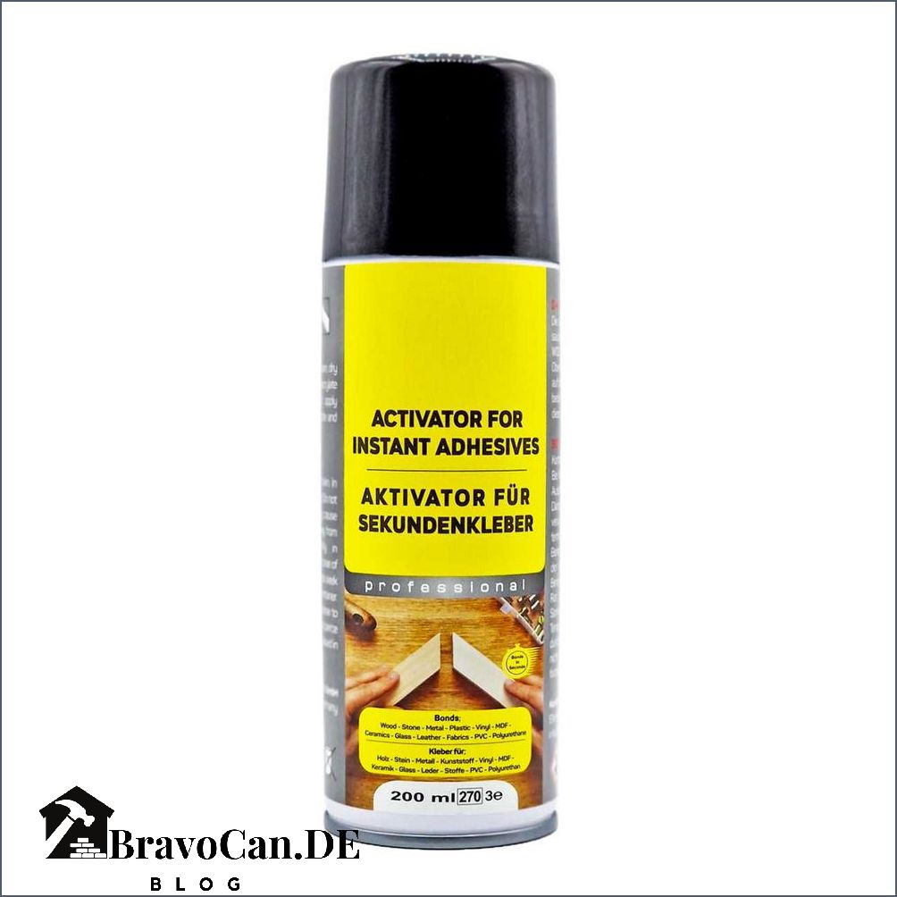 Sekundenkleber mit Aktivator Die schnelle Lösung für starke Verbindungen Bravocan.DE