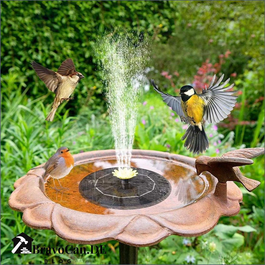Solar Springbrunnen für den Teich Ein umweltfreundlicher Weg um Ihren Garten zu verschönern