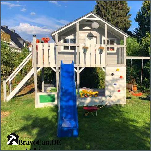 Spielturm grau weiß Spaß und Sicherheit für Kinder im Garten Spielturm grau weiß Spaß und Sicherheit für Kinder im Garten