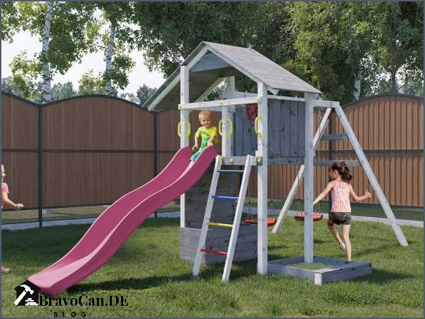 Spielturm grau weiß Spaß und Sicherheit für Kinder im Garten Spielturm grau weiß Spaß und Sicherheit für Kinder im Garten