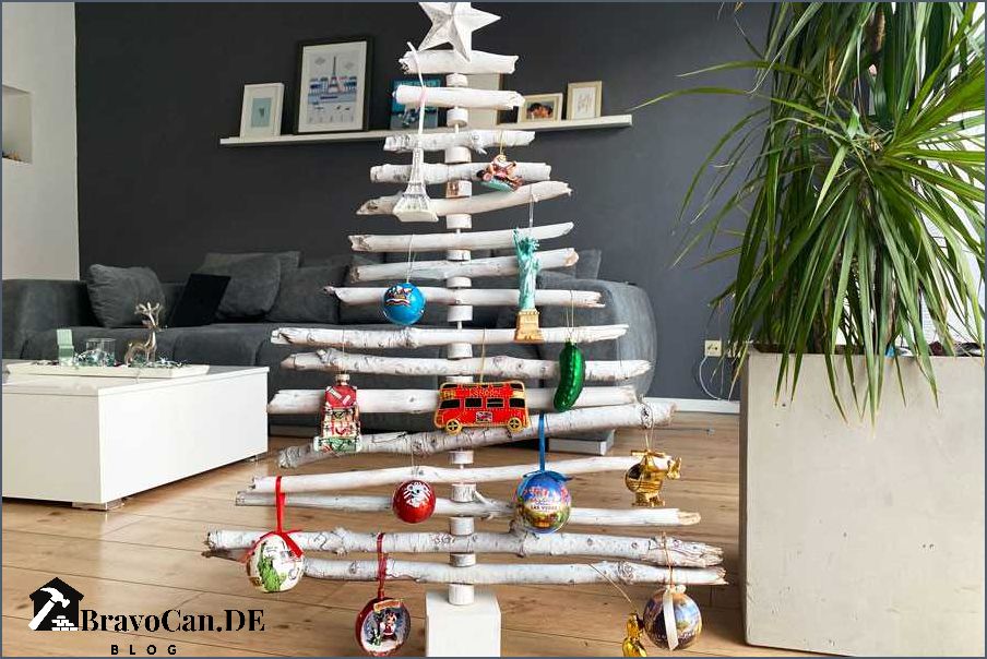 Tannenbaum aus Holzlatten Eine umweltfreundliche und dekorative Alternative zu herkömmlichen Weihnachtsbäumen