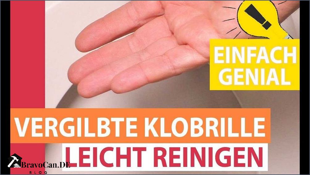Tipps zum Reinigen vergilbter Klobrillen