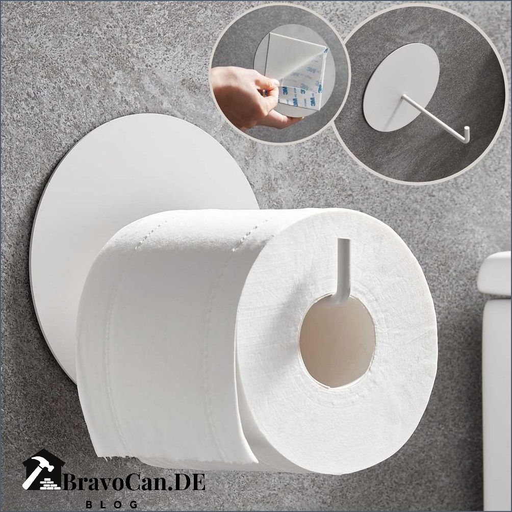 Toilettenpapierhalter zum kleben - praktische Lösung fürs Badezimmer