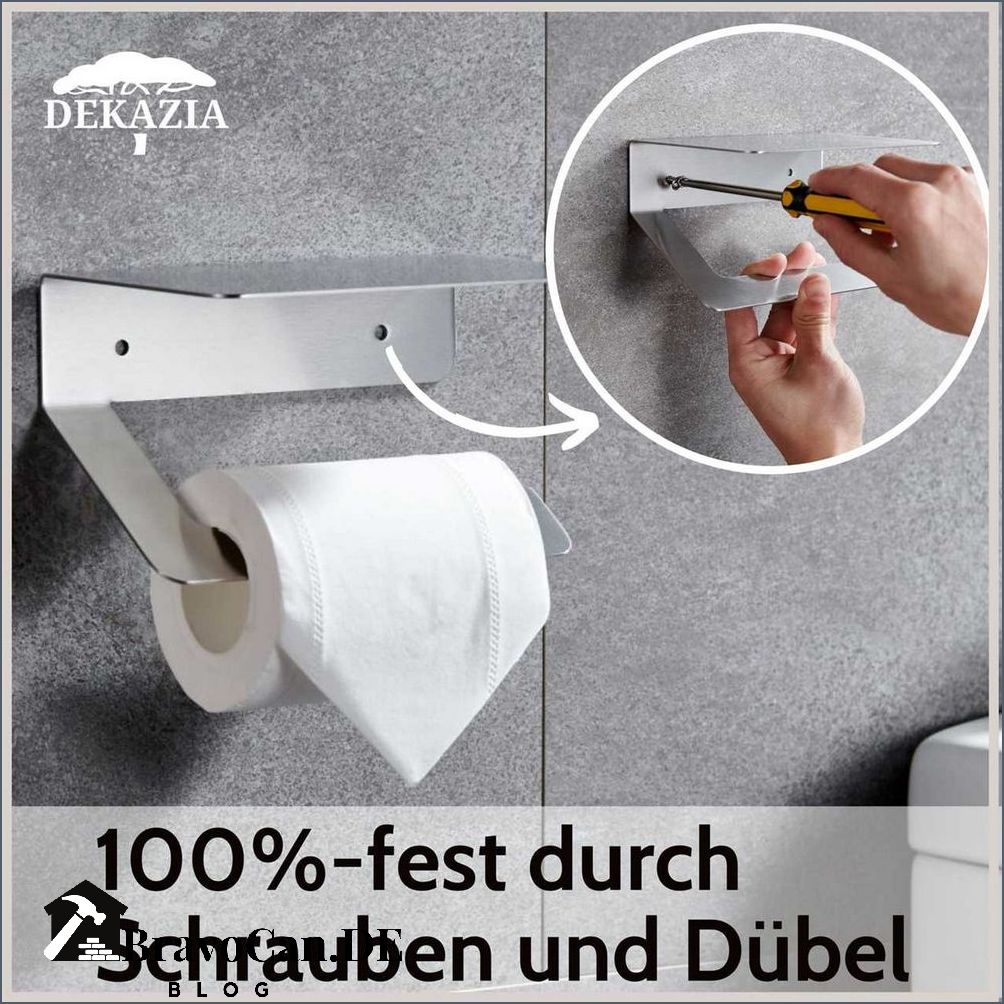 Toilettenpapierhalter zum kleben - praktische Lösung fürs Badezimmer