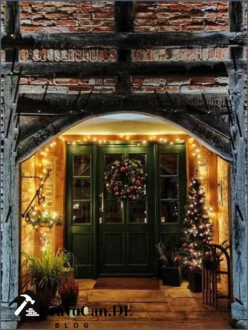 Türkranz Weihnachten außen Die besten Ideen für eine festliche Dekoration