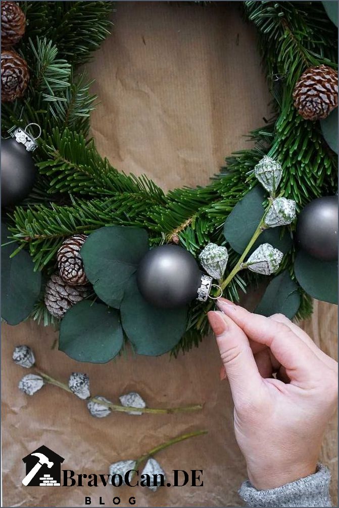 Türkranz Weihnachten selber machen Moderne Ideen und Anleitungen Türkranz Weihnachten selber machen Moderne Ideen und Anleitungen