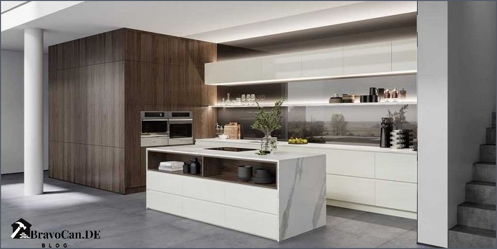 Weiße moderne Küche stilvolle und zeitgemäße Designs