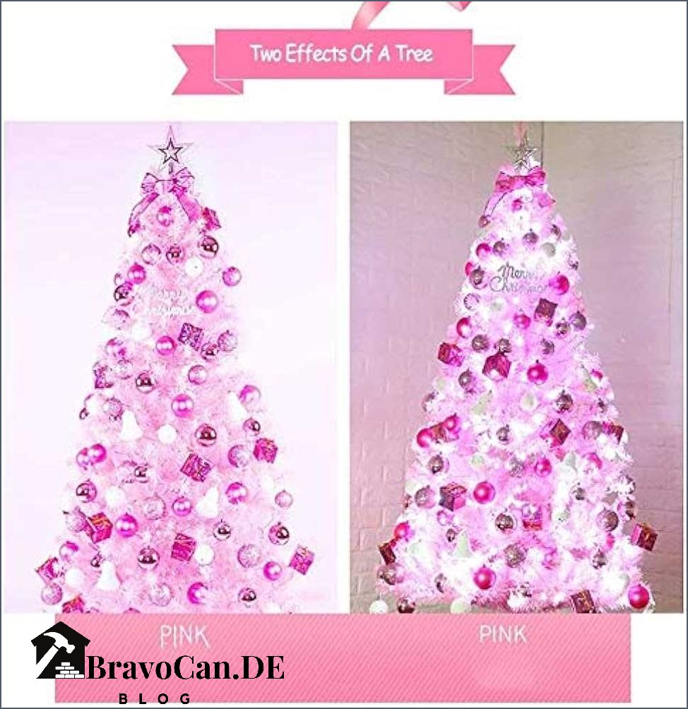 Weihnachtsbaum rosa silber geschmückt - Die perfekte Dekoration für die Feiertage