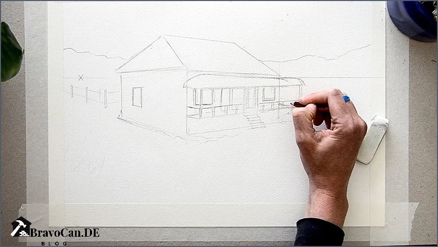 So zeichnen Sie ein Haus von innen - Schritt für Schritt Anleitung So zeichnen Sie ein Haus von innen - Schritt für Schritt Anleitung
