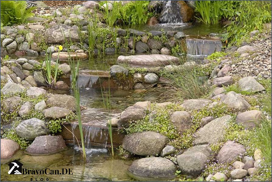 Teich mit Bachlauf Ein natürlicher und idyllischer Blickfang für Ihren Garten Teich mit Bachlauf Ein natürlicher und idyllischer Blickfang für Ihren Garten
