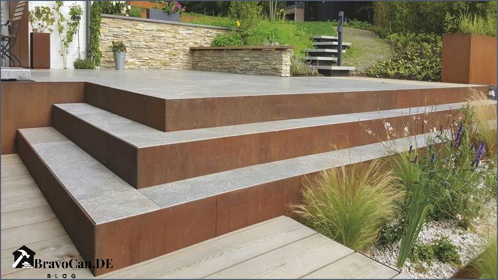 Terrasse mit Stufe - Gestaltungsideen für Ihren Außenbereich