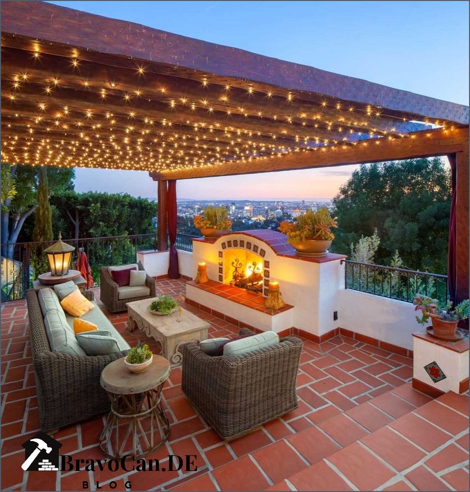 Überdachte mediterrane Terrasse - Schaffen Sie eine entspannte und stilvolle Atmosphäre im Freien