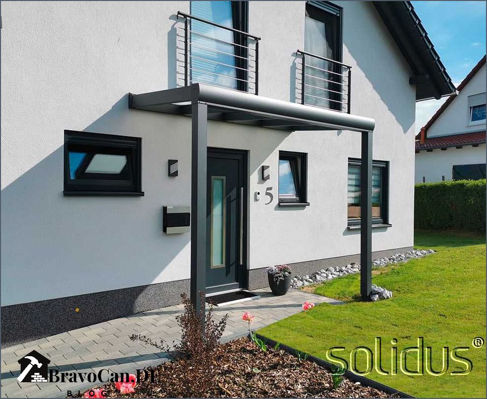 Elegantes Vordach 200 X 100 Ebenbild