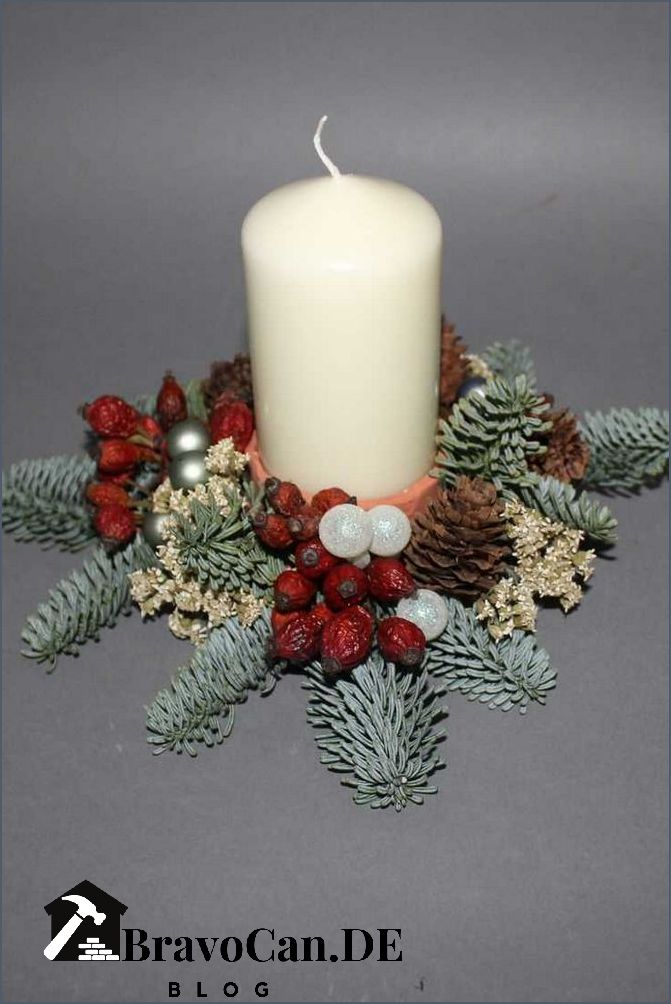 Weihnachtsgestecke selber machen Kreative Ideen für die Weihnachtsdekoration Weihnachtsgestecke selber machen Kreative Ideen für die Weihnachtsdekoration