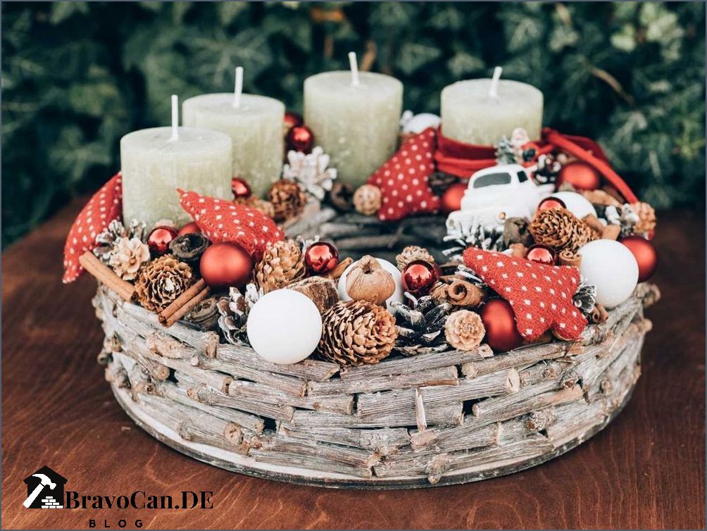 Weihnachtsgestecke selber machen Kreative Ideen für die Weihnachtsdekoration Weihnachtsgestecke selber machen Kreative Ideen für die Weihnachtsdekoration