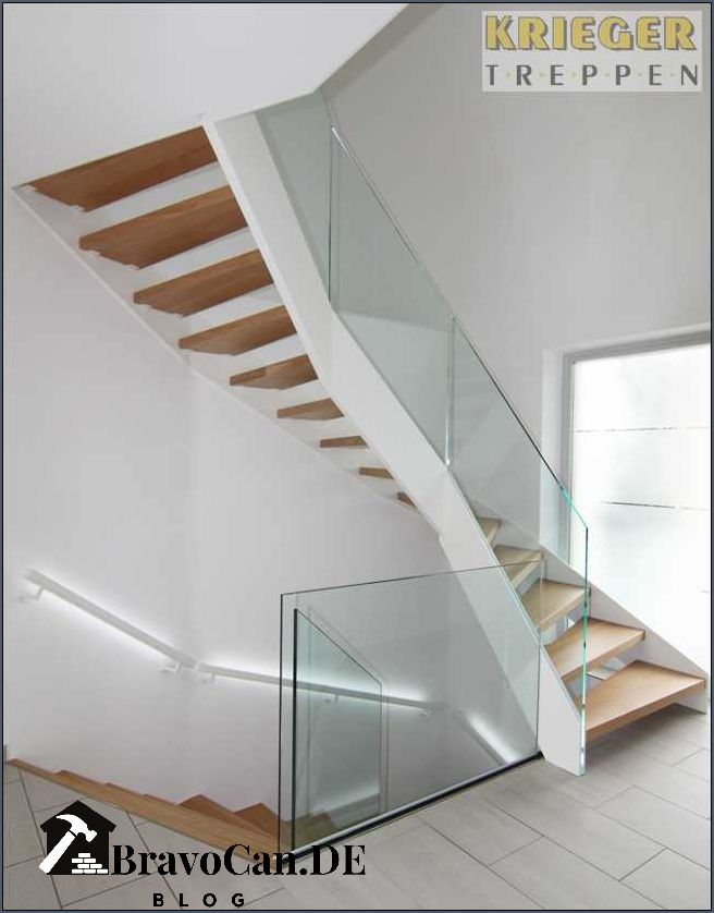 Treppengeländer Glas modern Zeitgemäßes Design für Ihre Treppe