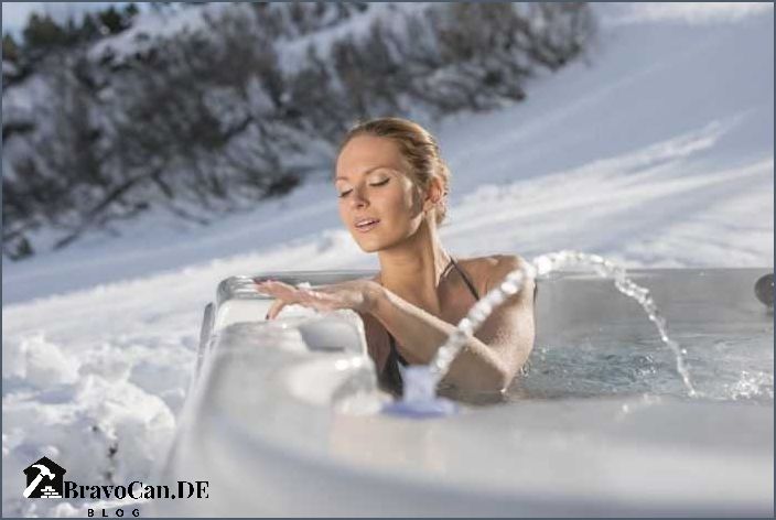 Whirlpool Outdoor Winterfest Entspannung und Erholung im Winter